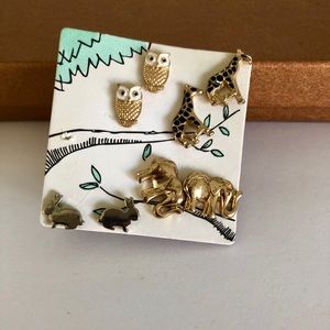 NEW 4 Set Cute Animal Earrings